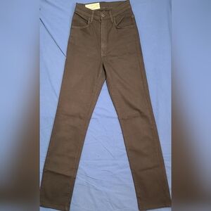 Imogene + Willie Elizabeth Cut Brown High-Waisted Jeans Sz 24R EUC